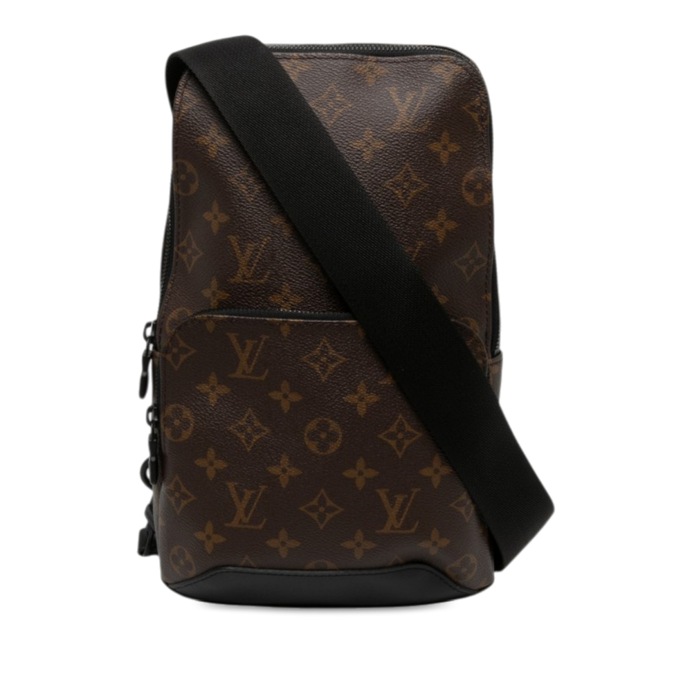 Pre-Loved Louis Vuitton Monogram Macassar Avenue Sling Bag
